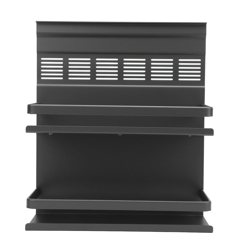 Gray Aluminum Alloy Wall Mount Rack Organizer Multilayer Space Saving Kitchen - Image 5