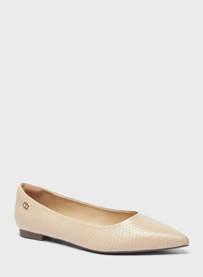 Celeste Pointed Toe Flat Ballerinas