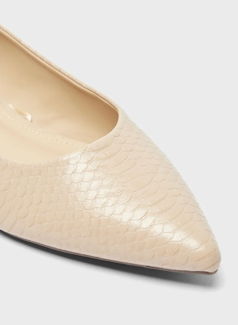 Celeste Pointed Toe Flat Ballerinas