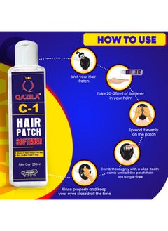 C-1 Hair Patch Softener| Hair Patch Conditioner| Hair Patch Wash Chemical| Soft, Silky And Tangle-Free Hair|200 Ml - pzsku/Z11EAD425BE374814F118Z/45/_/1735816784/9fbb7994-f642-42c0-96de-3393563e4f90