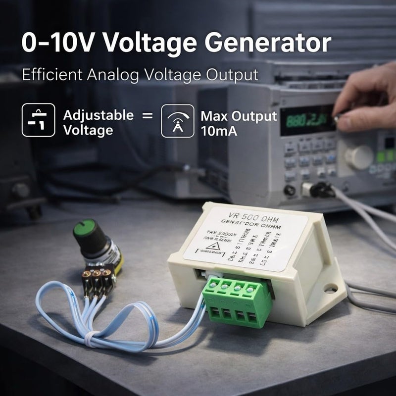 0-10V Adjustable Analog Voltage Signal Generator Module, 10mA Output Current, Compact Size - Precise Voltage Control, Compatible with PLC and MCU, Ideal for Industrial Automati - Image 2