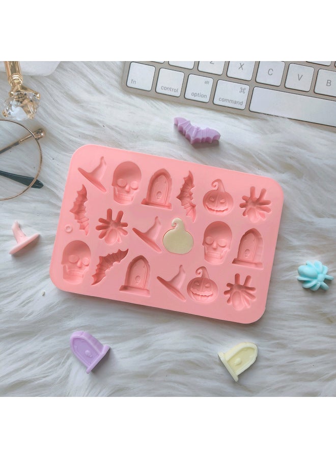 18 Even Halloween Pumpkin Hat 662 Chocolate Silicone Mold DIY Candy Cookie Cake Baking Mold-Color:Random Color (color Can Be Noted) - Image 4