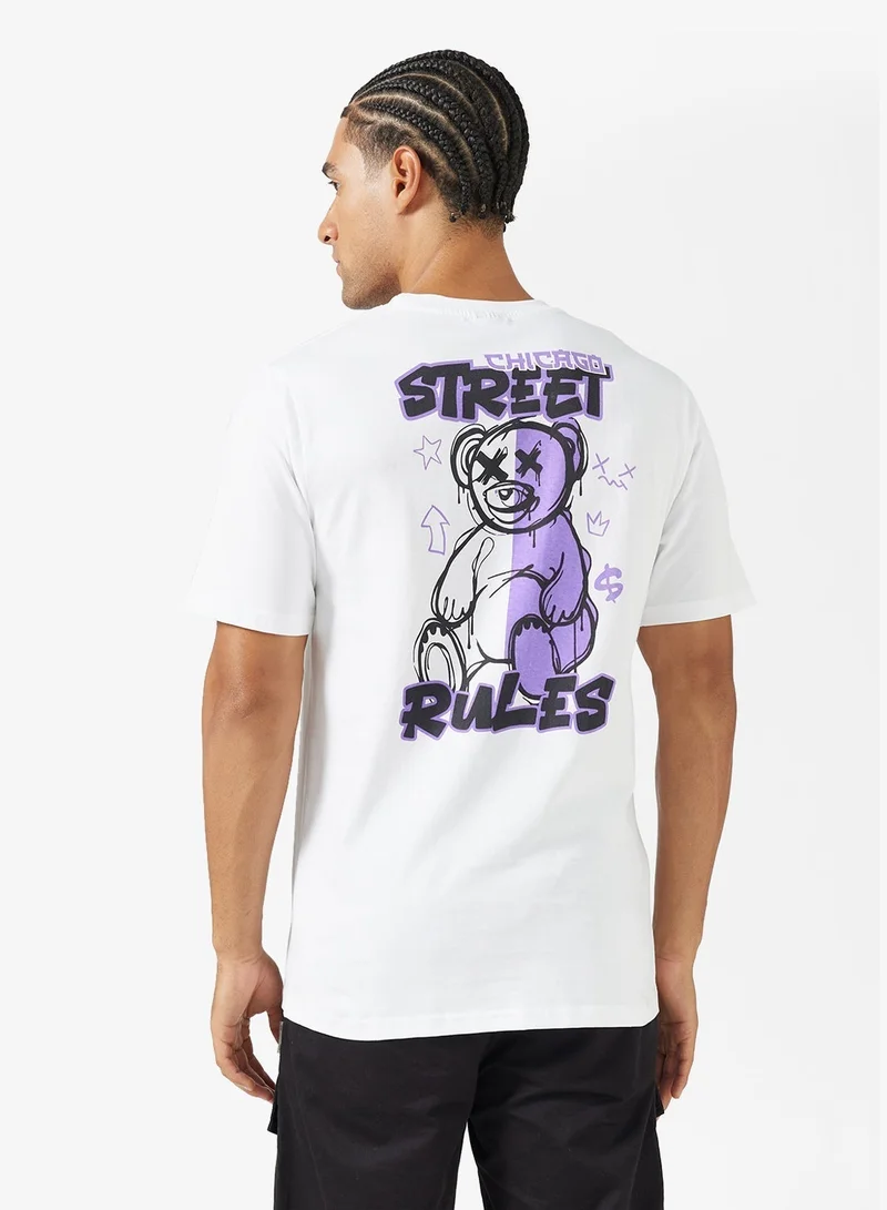 Seventy Five Graphic Print Regular Fit T-Shirt