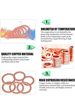 Y&D Crush Washer, Copper Washers Assortment Set Suitable for All Types of Engines, Lock Metric Ring, Including Automobiles, Ships, Generators, Machinery, with Box  - Image 3