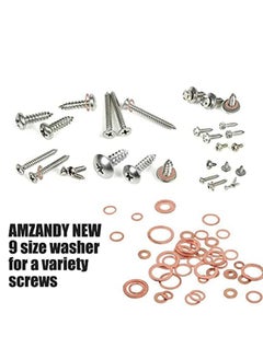 Y&D Crush Washer, Copper Washers Assortment Set Suitable for All Types of Engines, Lock Metric Ring, Including Automobiles, Ships, Generators, Machinery, with Box  - Image 2