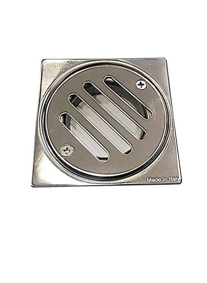 Aquaplast Stainless Steel Grade 316 Bathroom Shower Floor Drain Trap Strainer (10x10cm)  - Image 2