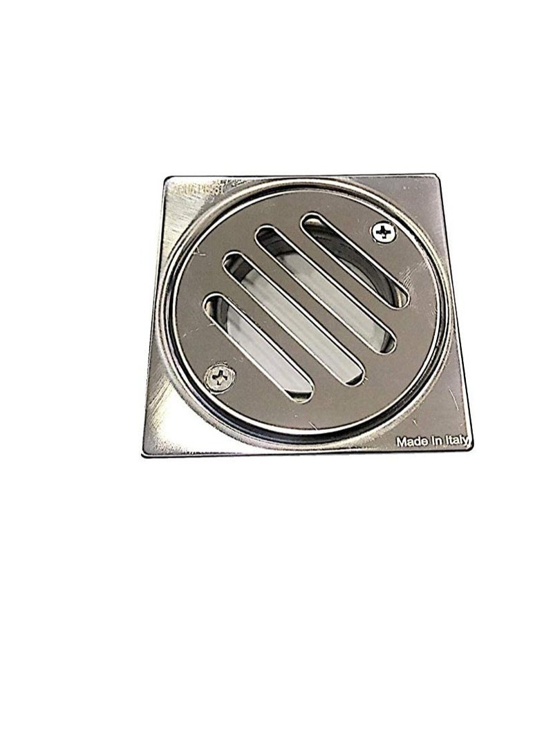Aquaplast Stainless Steel Grade 316 Bathroom Shower Floor Drain Trap Strainer (10x10cm)  - Image 3
