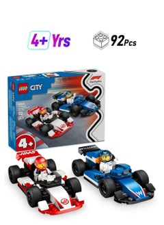 LEGO LEGO City F1 Williams Racing & Haas F1 Race Cars 60464 Building Set (92 Pieces)  - Image 1