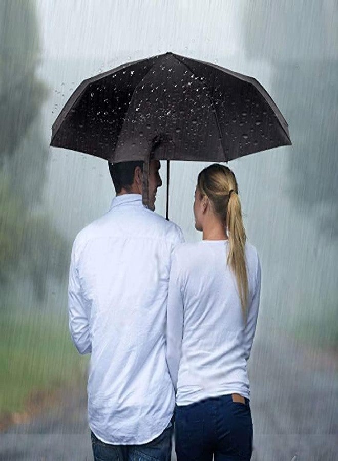 ShipFayda Auto Open Close Umbrella with new Handle, Umbrella for Rain Travel - Automatic Large Size Foldable Umbrella with Travel Cover for Man and women - 3 fold Windproof umbrella (Pack of 1) - Image 3