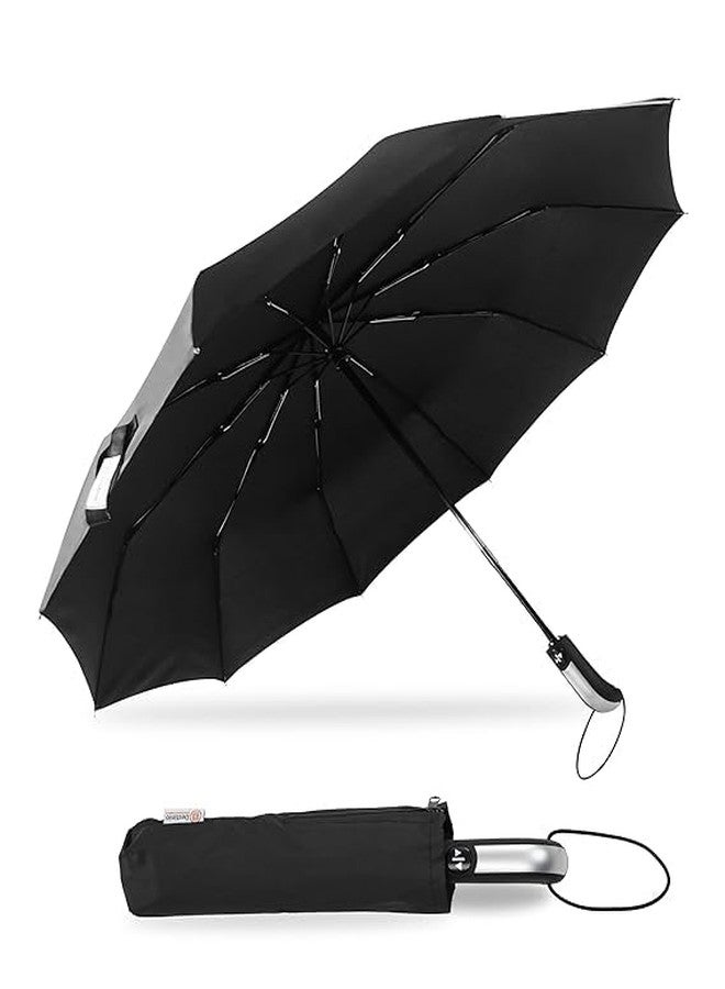 ShipFayda Auto Open Close Umbrella with new Handle, Umbrella for Rain Travel - Automatic Large Size Foldable Umbrella with Travel Cover for Man and women - 3 fold Windproof umbrella (Pack of 1) - Image 2