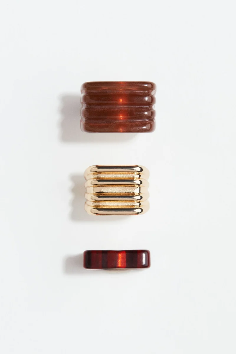H&M 3-pack rings
