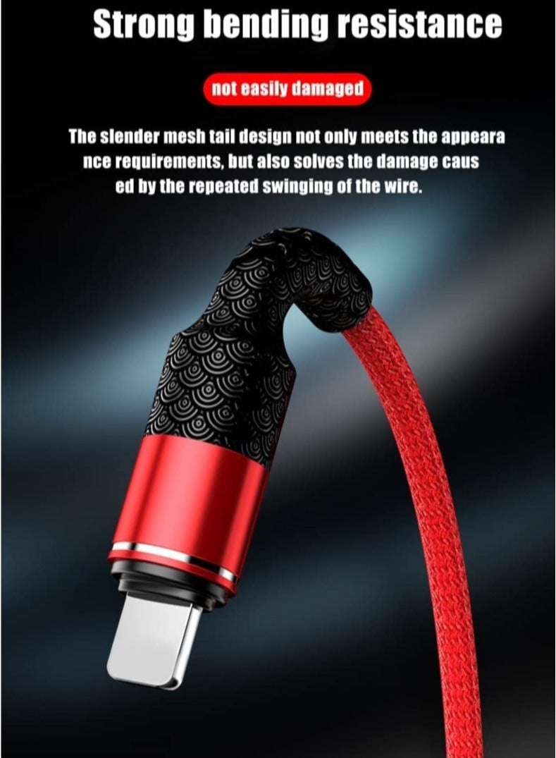 ELTRAZONE Nylon fast charging cable, 3A lighting charger cable, CE, FCC, ROSH Certified, compatible with iPhone13 /iPhone13 mini/iPhone 13 Pro/iPhone13 Pro Max (Black, 1.2M)  - Image 4