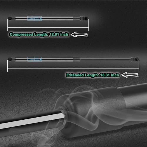Vurkcy 2 PCS Rear Window Glass Shocks Struts Lift Supports Gas Springs Fit for Ford Expedition/Lincoln Navigator 2007 2008 2009 2010 2011 2012 2013 2014 2015 2016 2017, Replace 6253 PM3016 - Image 2