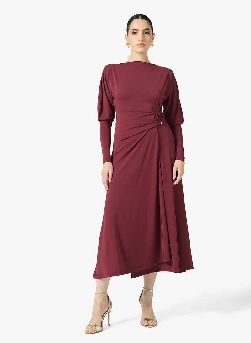 تيد بيكر فستان ميدي ملفوف من الجيرسيه