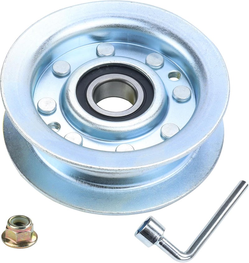 POSFLAG GY22172 Idler Pulley Replaces GY20067 Idler Pulley John Deere GY20067, John Deere GY22172 Mower Deck Drive Sheave, John Deere Idler Pulley GY22172 for John Deere D140 E160 L120 LA115 Tractors - Image 1