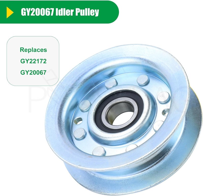POSFLAG GY22172 Idler Pulley Replaces GY20067 Idler Pulley John Deere GY20067, John Deere GY22172 Mower Deck Drive Sheave, John Deere Idler Pulley GY22172 for John Deere D140 E160 L120 LA115 Tractors - Image 3