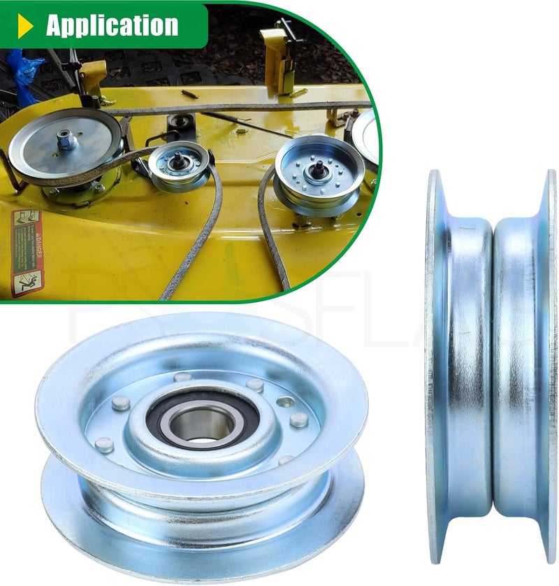 POSFLAG GY22172 Idler Pulley Replaces GY20067 Idler Pulley John Deere GY20067, John Deere GY22172 Mower Deck Drive Sheave, John Deere Idler Pulley GY22172 for John Deere D140 E160 L120 LA115 Tractors - Image 5