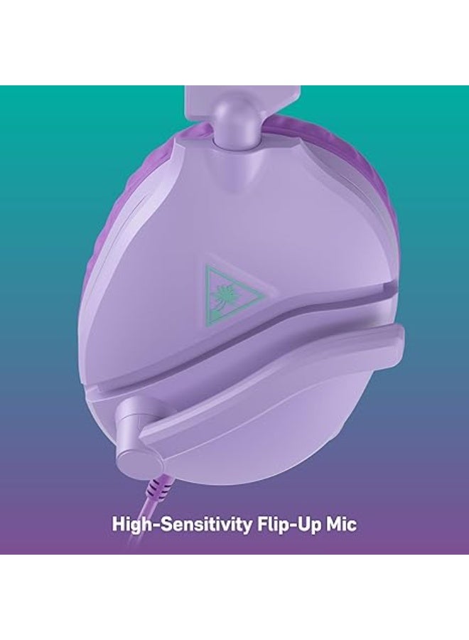 Turtle Beach Lightweight Gaming Headset, 8.1 oz (230 g), Wired 3.5mm, Flip Mute, Microphone, PS5, PS4, Switch, Xbox Smartphones, Tablets, Headphones, Recon 70, Lavender, Authentic Japanese Product - Image 4