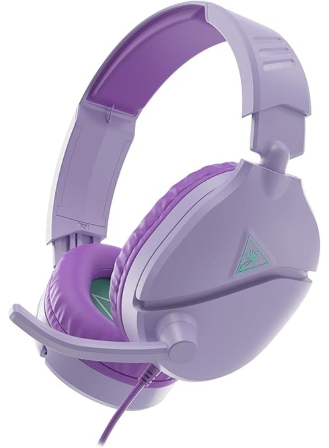 Turtle Beach Lightweight Gaming Headset, 8.1 oz (230 g), Wired 3.5mm, Flip Mute, Microphone, PS5, PS4, Switch, Xbox Smartphones, Tablets, Headphones, Recon 70, Lavender, Authentic Japanese Product - Image 1