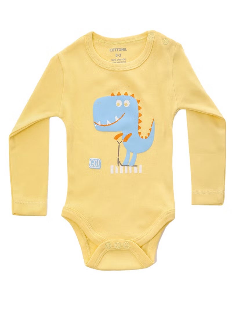 كوتونيل قطونيل® سالوبيت اولادي كم طويل بكباسين - عرض 3 سالوبيت - Image 2