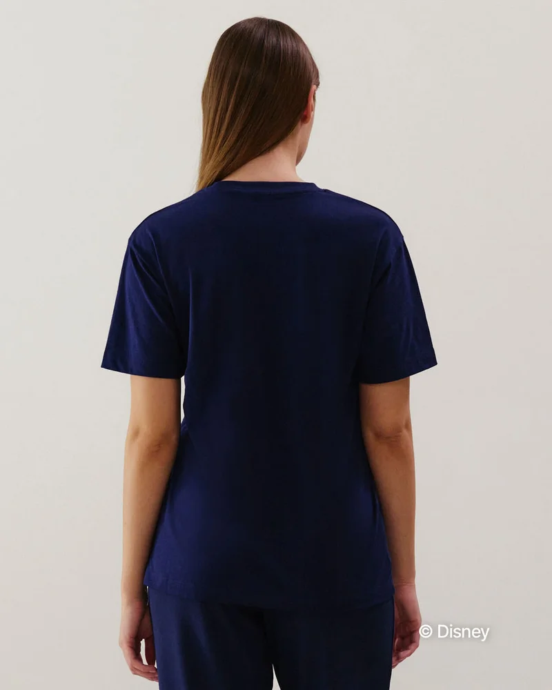 UNDIZ Stitch jersey top - navy blue
