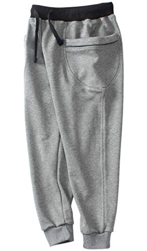 BINPAW Boys Cotton Jogger Sports Sweat Pants Sweatpants with Side Pockets, Grey, 6T-7T(6-7 Years)=Tag 130 - Image 4