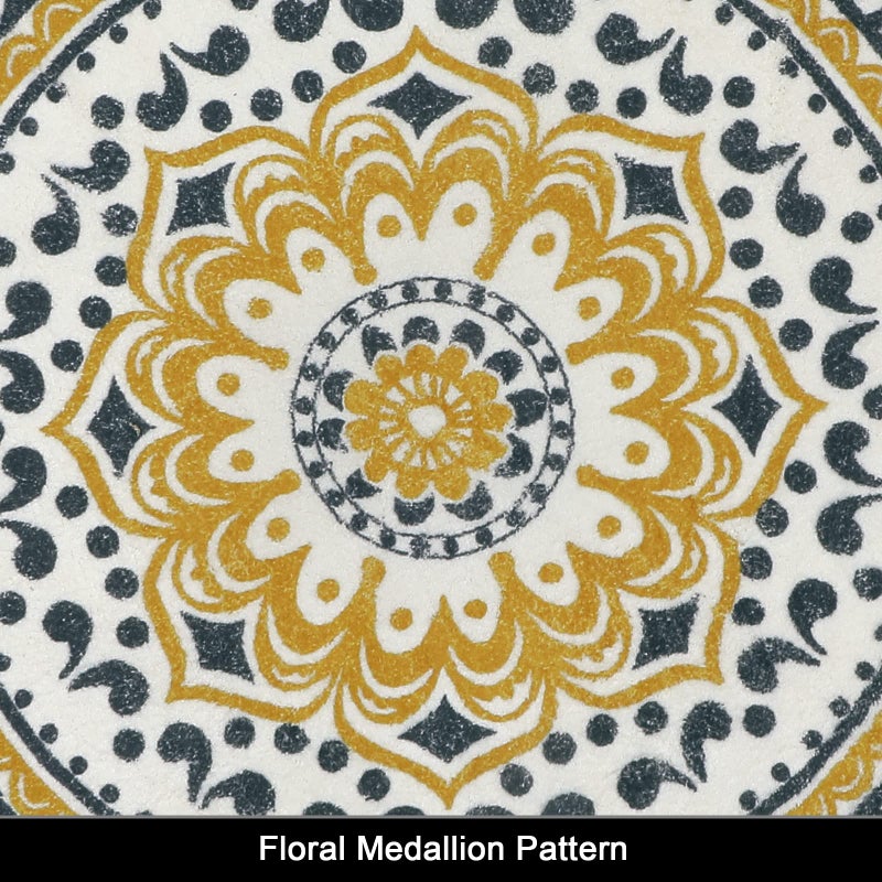 هيبي Hebe Boho Round Rugs 4ft قابلة للغسل غير قابلة للانزلاق منطقة جولة سجادة رمي رمي ناعم لطيف جولة السجادة الحضانة ناعمة رقيقة الحمام سجادة دائرة لغرفة النوم غرفة نوم الأطفال حضانة - Image 5