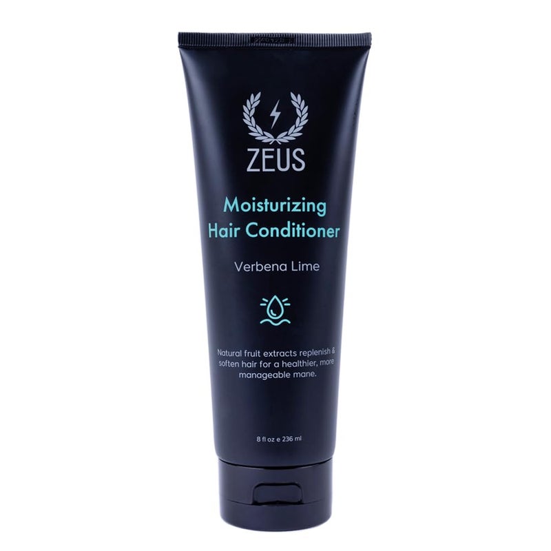 ZEUS Daily Moisturizing Conditioner for Men with Argan Oil & Natural Fruit Extracts to Cleanse, Strengthen, Hydrate, Nourish and Soften Hair for Lasting Strength & Shine (Made in USA) 8 oz. - Image 1