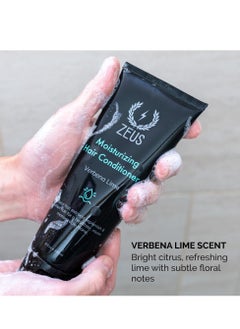 Zeus ZEUS Moisturizing Daily Conditioner Wash – Rejuvenating Conditioner with Natural Fruit Extracts for Healthy, Stronger & Smoother Hair (Made in USA) Verbena Lime  - Image 2