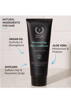 Zeus ZEUS Moisturizing Daily Conditioner Wash – Rejuvenating Conditioner with Natural Fruit Extracts for Healthy, Stronger & Smoother Hair (Made in USA) Verbena Lime  - Image 3