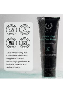 Zeus ZEUS Moisturizing Daily Conditioner Wash – Rejuvenating Conditioner with Natural Fruit Extracts for Healthy, Stronger & Smoother Hair (Made in USA) Verbena Lime  - Image 4
