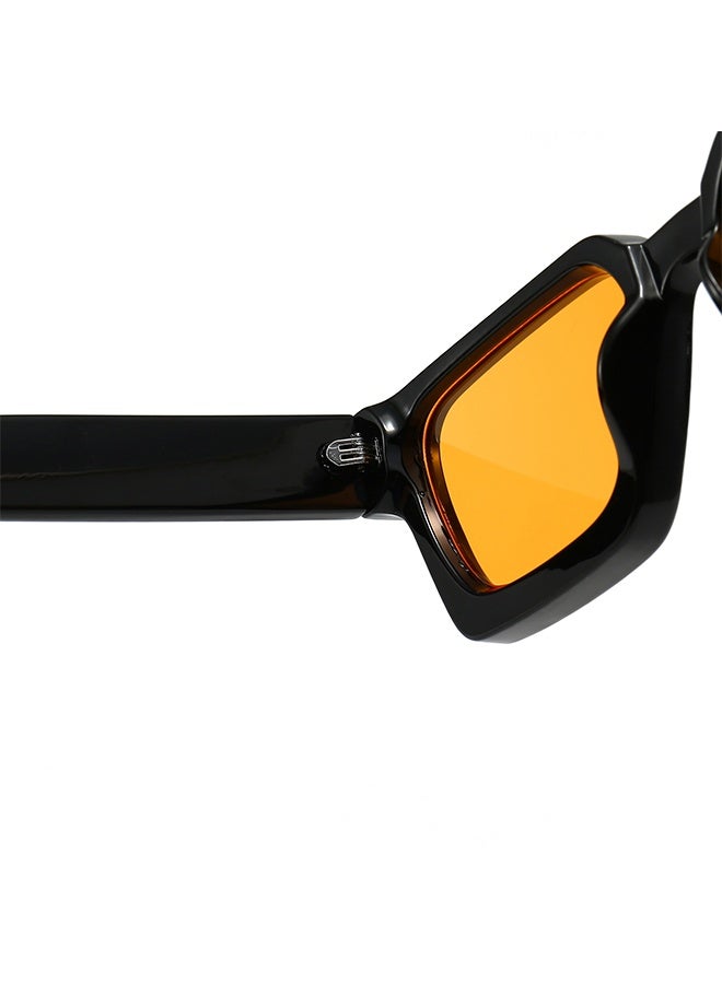 Generic 【Retro Thick Frame Design】Gives modern explanation of classic design,it has a neat frame, heavy and classic square frame nose arch integrated design can give you different experience. Classic broad lines can be decorated with a variety of face shapes, with decorative colorful lenses.  - Image 3