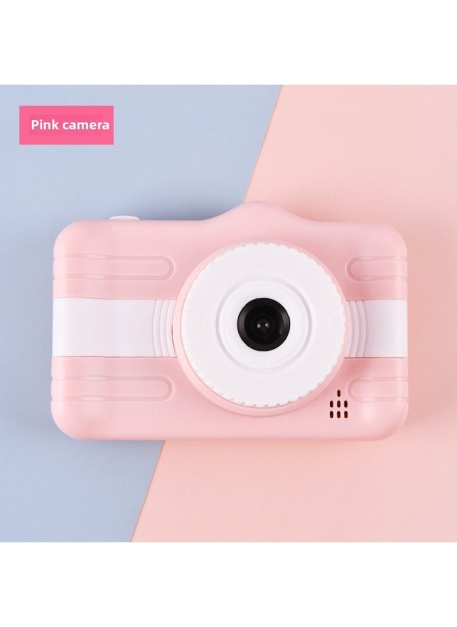 Generic Smart HD Digital Camera Children's Toy Camera Dual Camera 3.5 Inch Screen Small SLR Gift-Body Color:Pink  - Image 1