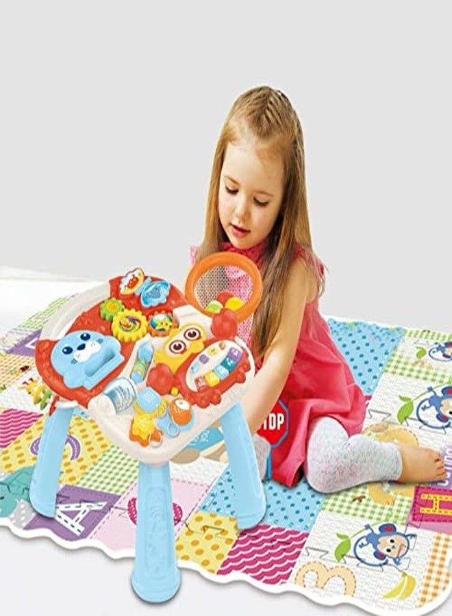 Mokshith 2-in-1 Baby Walker, Sit to Stand Learning Walker and Activity Center Table, Educational Baby Push Walker, Musical Infant Toys for 1 Year Old Kids Birthday Gift for 6 9 12 18 24 Months - Image 2
