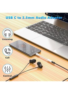erorex Usb Type C To 3.5Mm Headphone Jack Adapter 2 Pack Usb C To Aux Female Audio Dongle Cable Cord Compatible With Iphone 15 15 Pro 15 Plus 15 Pro Max Ipad Pro Macbook Galaxy S24 S23 S22  - Image 2