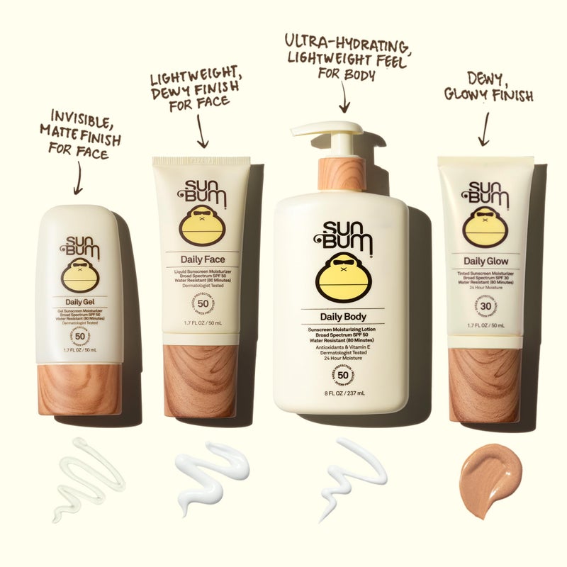 Sun Bum Daily SPF 50 Clear Gel Face Sunscreen - Broad Spectrum Moisturizing Facial Sunscreen with Vitamin E - Vegan and Hawaii 104 Act Compliant (Without Octinoxate & Oxybenzone) - Travel Size 1.7 oz - Image 3