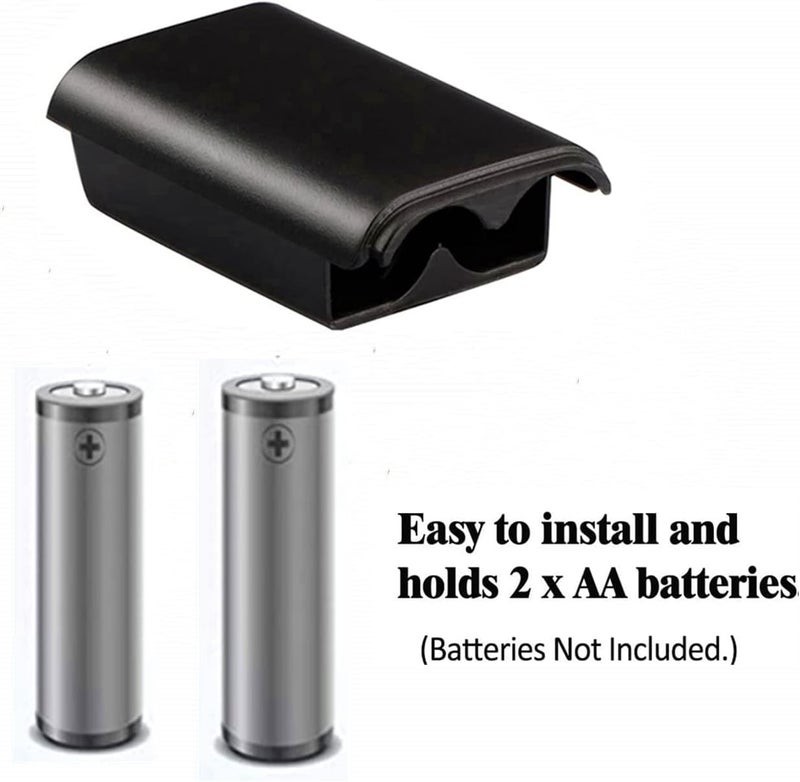XUKEKOY 4 Pack Battery Box/Battery Cover for Microsoft Xbox 360 Wireless Controller - Image 4