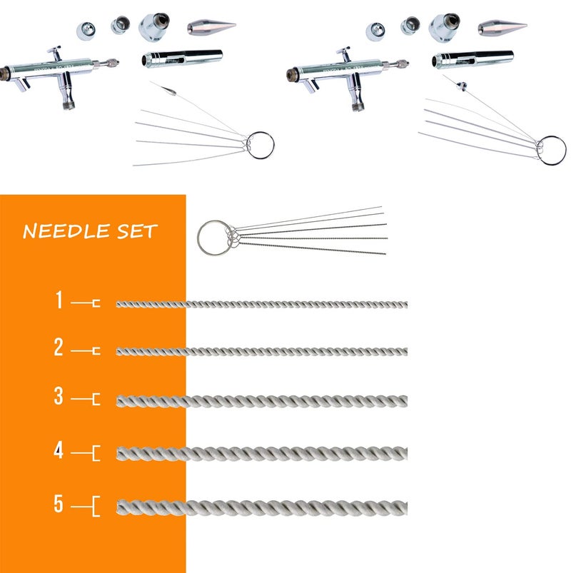 Fengda Airbrush Cleaning Kit, BD-778 Airbrush Cleaning Pot with 5 Cleaning Brushes, 5 Cleaning Picks, 3 Filters, 1 Wash Needle for Airbrush Needle, Nozzle Cleaning - Image 3