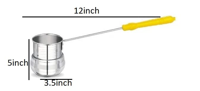 ZINGARO ملعقة زينغارو من الفولاذ المقاوم للصدأ، خادم الكانتين وملعقة توزيع الماء، ملعقة تقديم الماء (250 مل، نمط-2) - Image 2