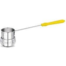 ZINGARO ملعقة زينغارو من الفولاذ المقاوم للصدأ، خادم الكانتين وملعقة توزيع الماء، ملعقة تقديم الماء (250 مل، نمط-2) - Image 4