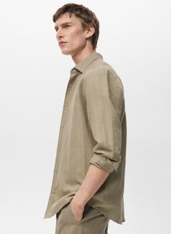 Mango Man Pinstripe Regualr Fit Shirt  - Image 3