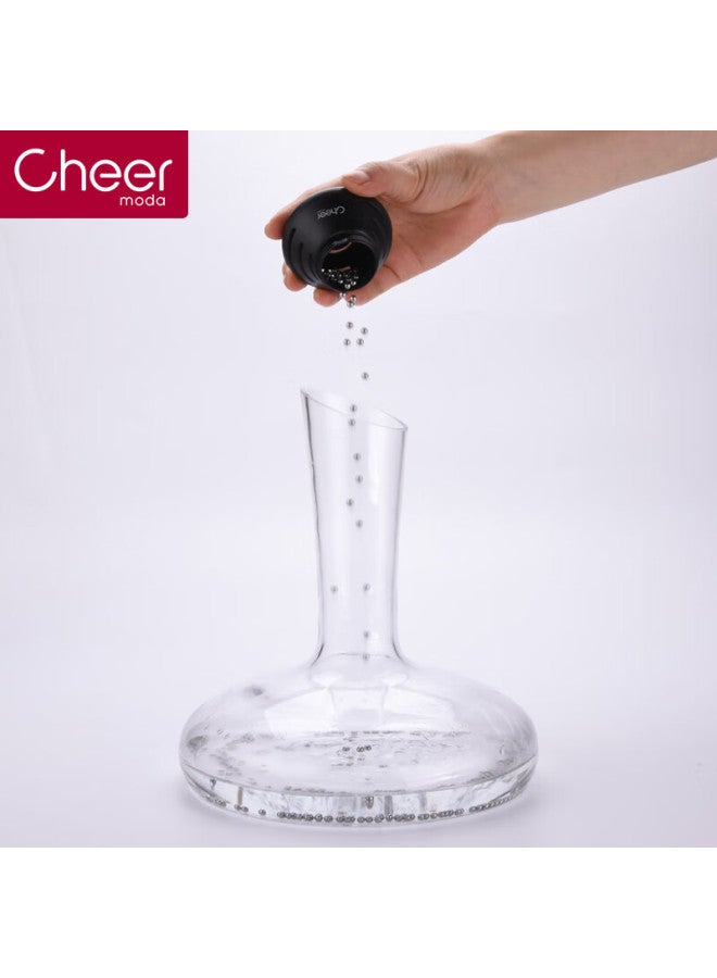 Cheer 304 Stainless Steel Cleaning Beads Wine Decanter Cleaner Steel Beads For Wine Bottle And Glass Cleaning 1 Box - Image 2