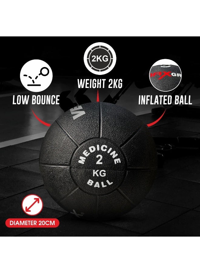 Vector X Medicine Ball – Heavy Weight, Durable Rubber for Fitness, Strength & Full Body Training, Gym Exercise - Image 3