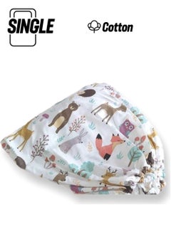 Bebek Özel Baby Special 100% Cotton Baby and Kids Fitted Sheet Nature Patterned 70 x 140 cm  - Image 1