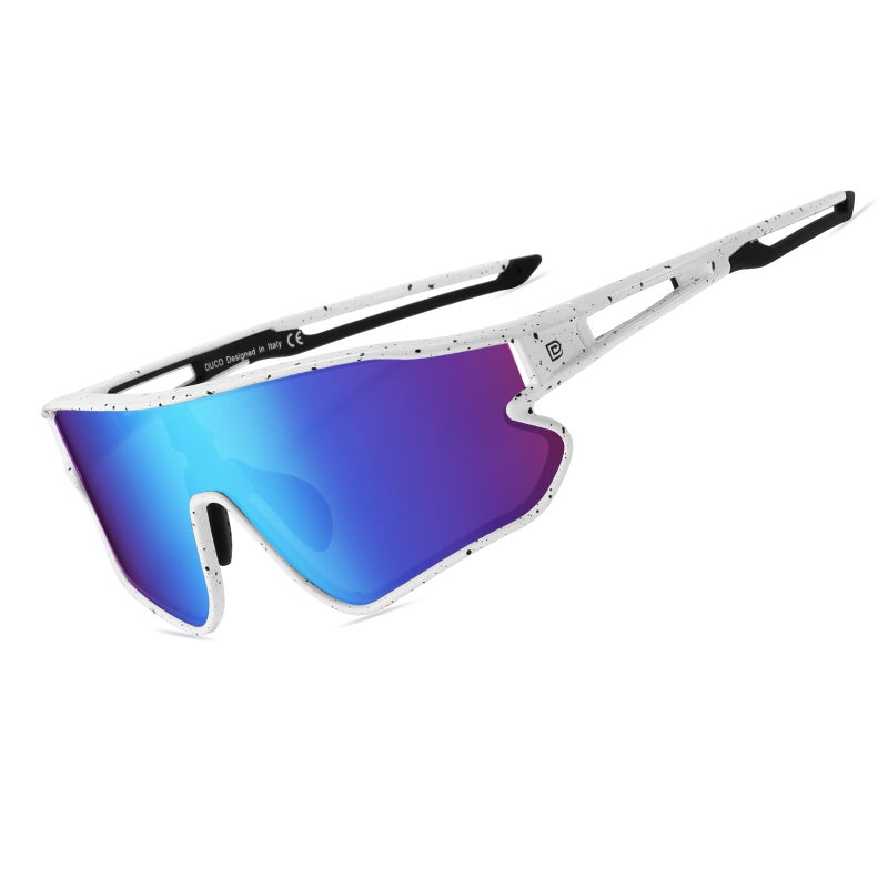 DUCO Polarized Sports Sunglasses for Men Women Baseball Running Fishing Pickleball Cycling Glasses UV400 Protection DC0023 - Image 1