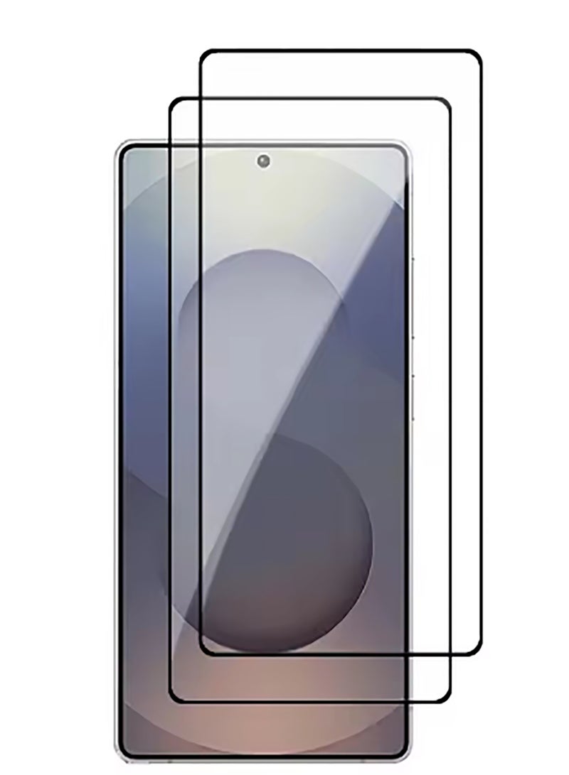 عبوة 2 لحماية شاشة وكاميرا سامسونج جالاكسي S25 إيدج (2025) - واقي أمان شفاف عالي الشفافية مع تغطية كاملة - Image 1