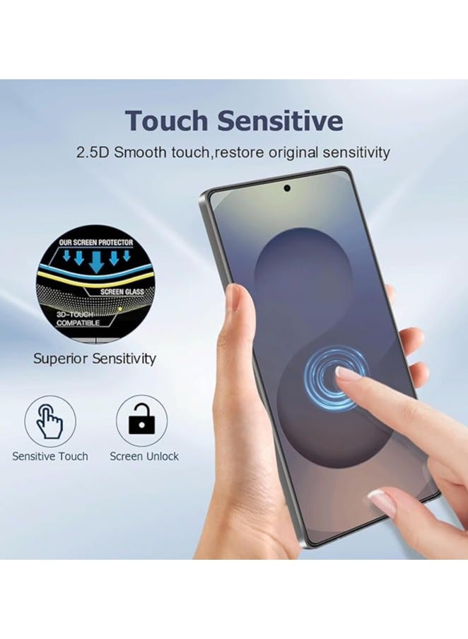 عبوة 2 لحماية شاشة وكاميرا سامسونج جالاكسي S25 إيدج (2025) - واقي أمان شفاف عالي الشفافية مع تغطية كاملة - Image 2