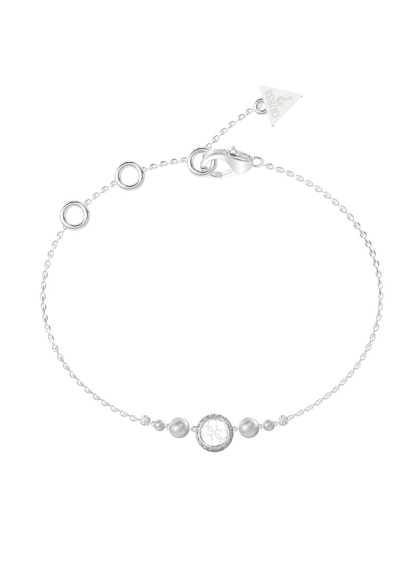 GUESS Tiny Pearly Logo Bracelet