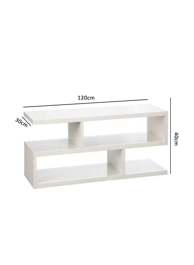 إن كي أكس حامل تلفاز بتصميم شبكي بسيط – حل تخزين أنيق للمنازل العصرية - Image 2