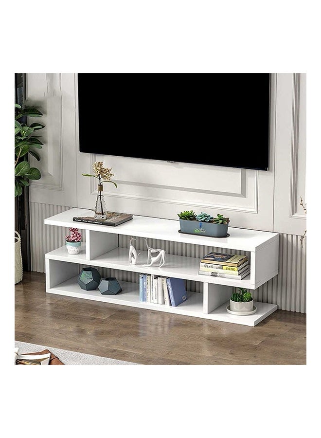 إن كي أكس حامل تلفاز بتصميم شبكي بسيط – حل تخزين أنيق للمنازل العصرية - Image 1